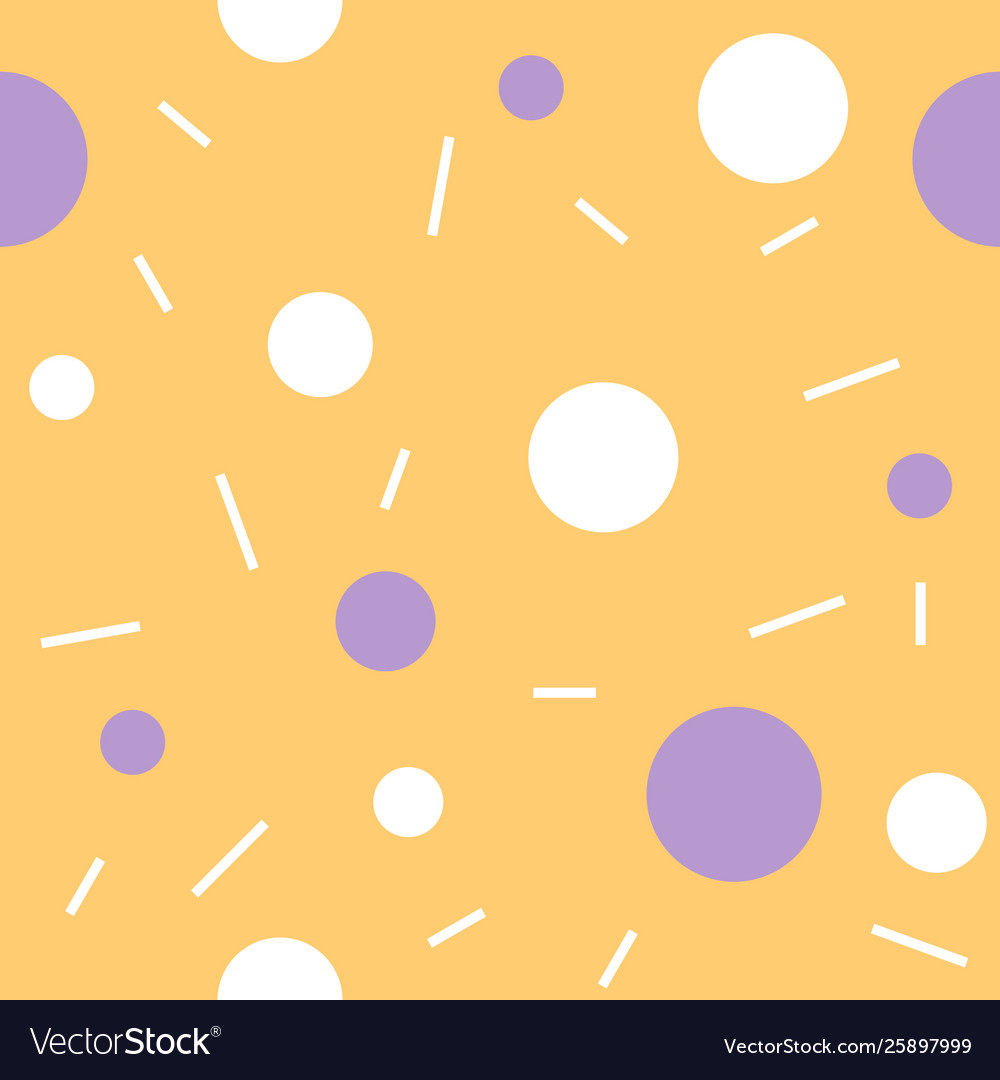 Memphis seamless pattern with geometric element