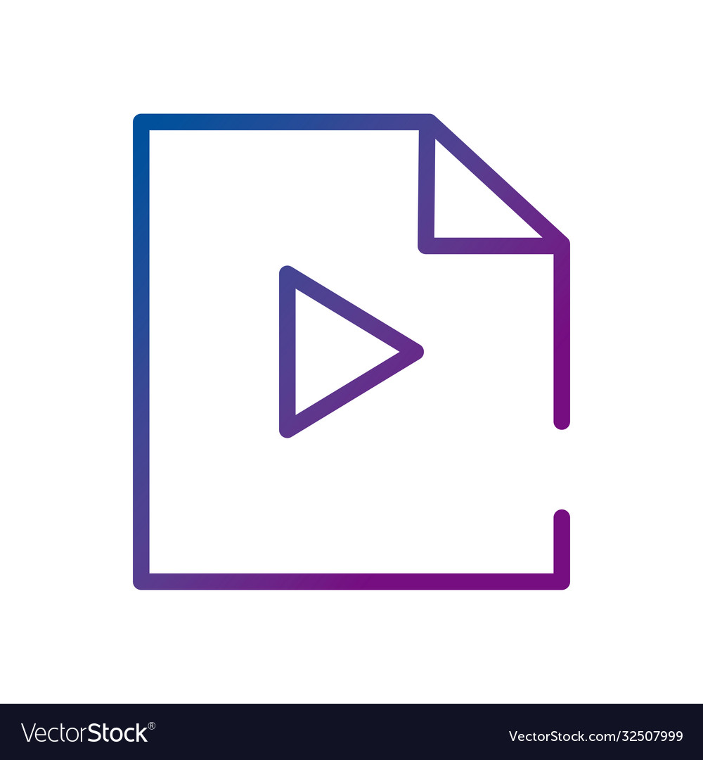 Paper document with play button video content