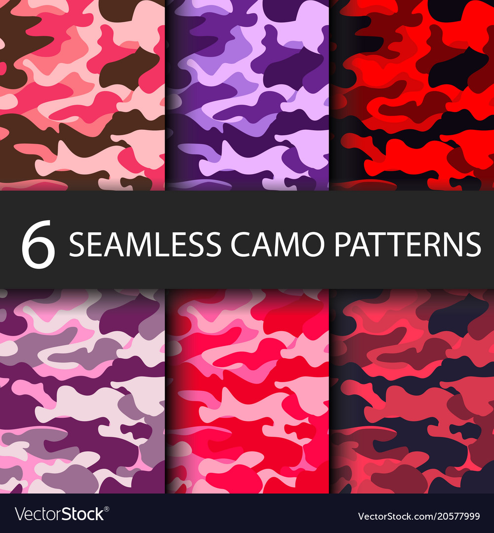 Six Camo Patterns - Seamless