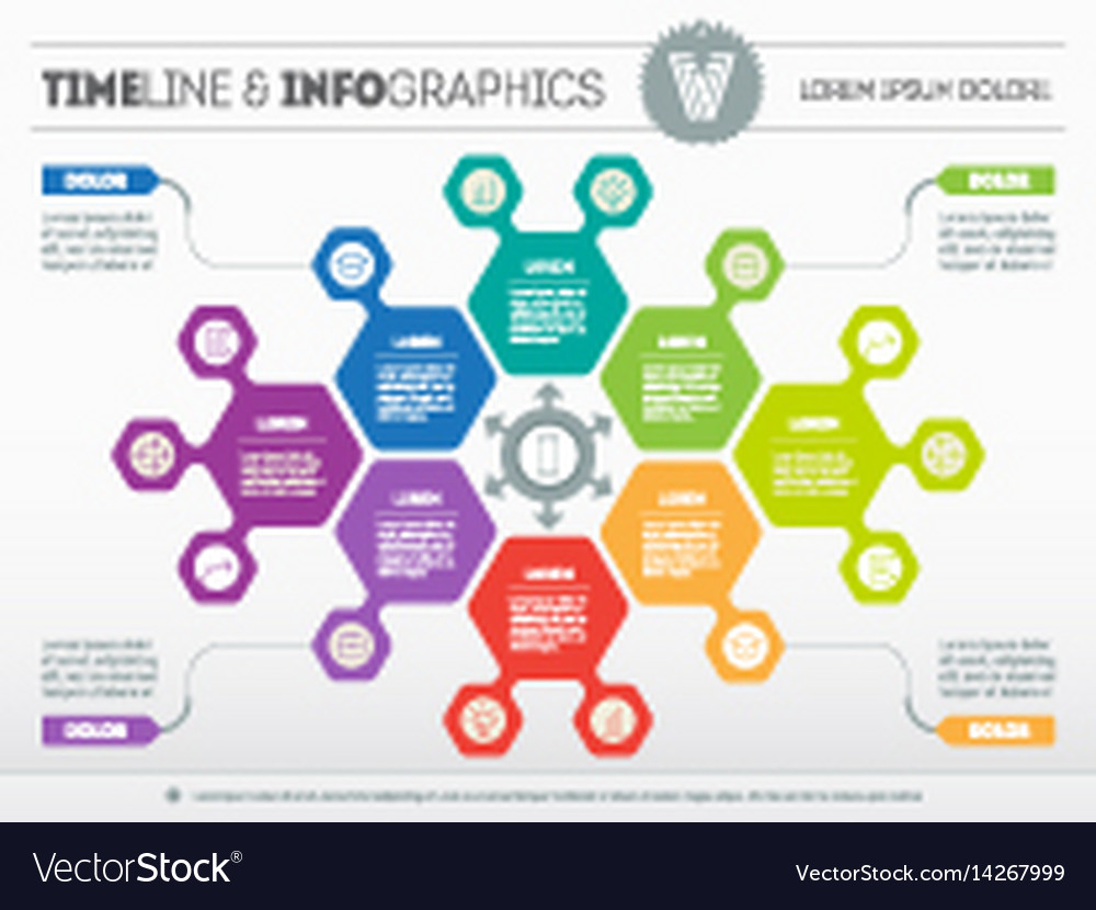 Web template of a circle chart diagram