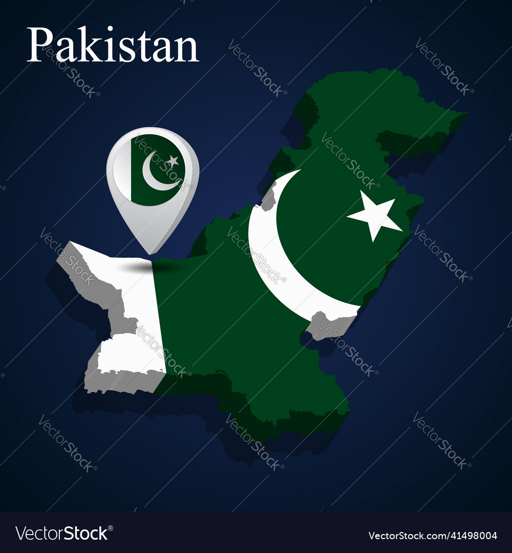 Pakistan Flag Map