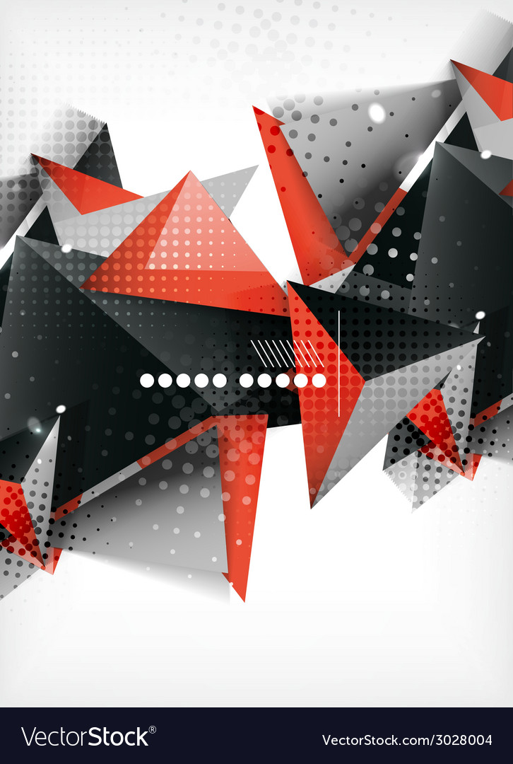 Geometric triangle 3d design abstract background