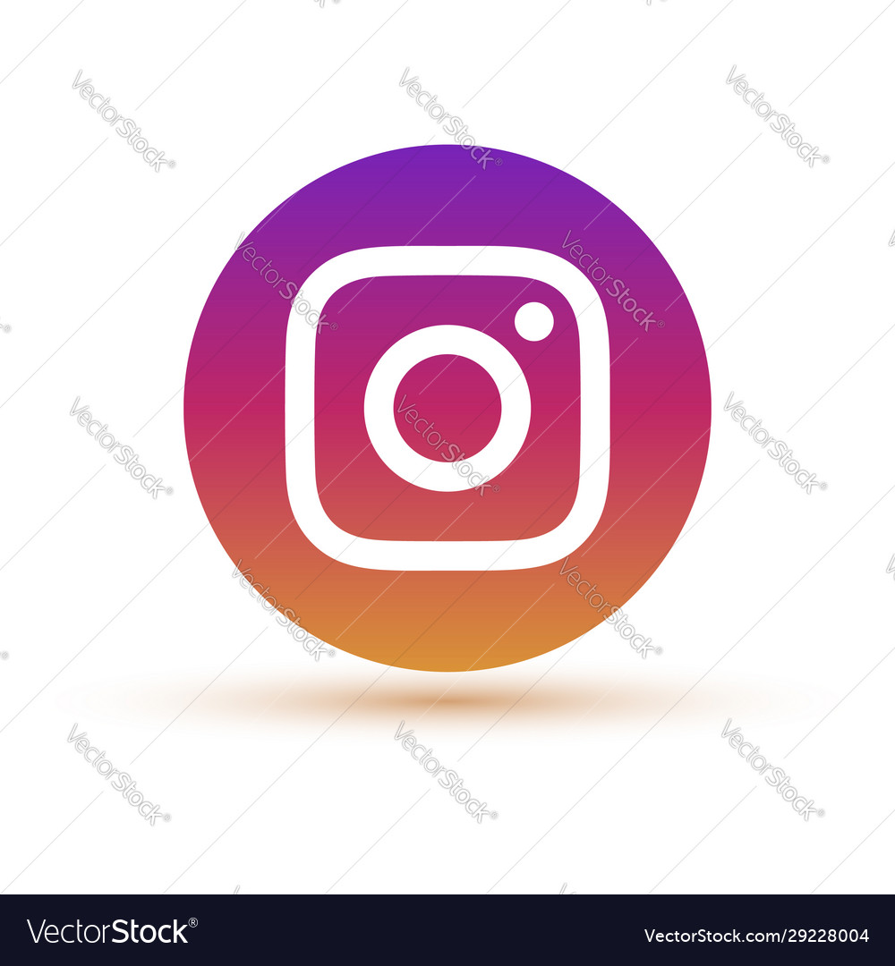 Instagram Logo Icon Royalty Free Vector Image Vectorstock