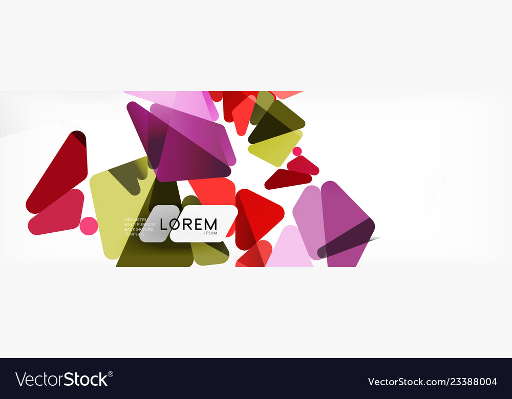 Mosaic triangular low poly style abstract Vector Image Mosaic triangular low poly style abstract
