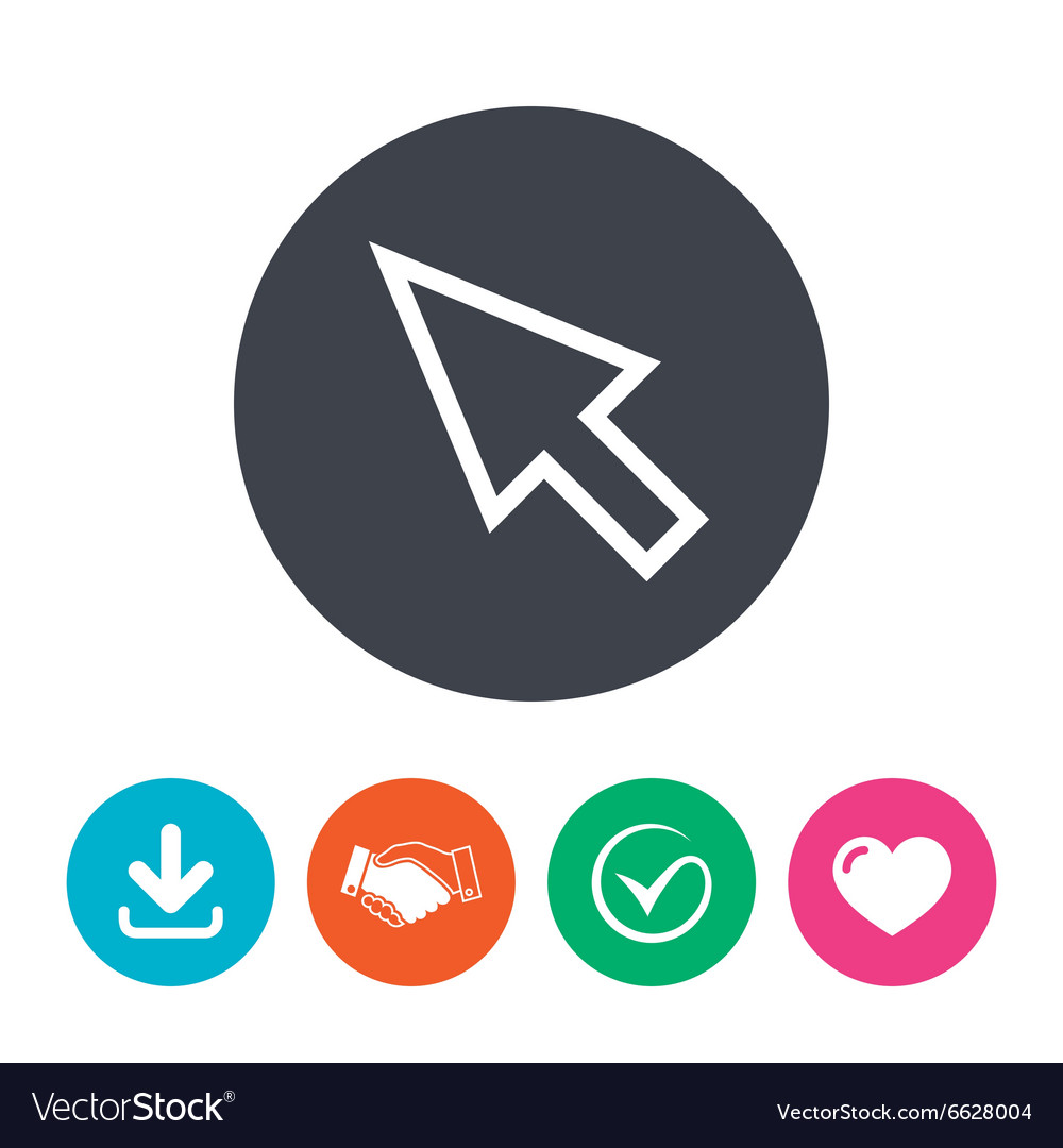 Mouse cursor sign icon pointer symbol