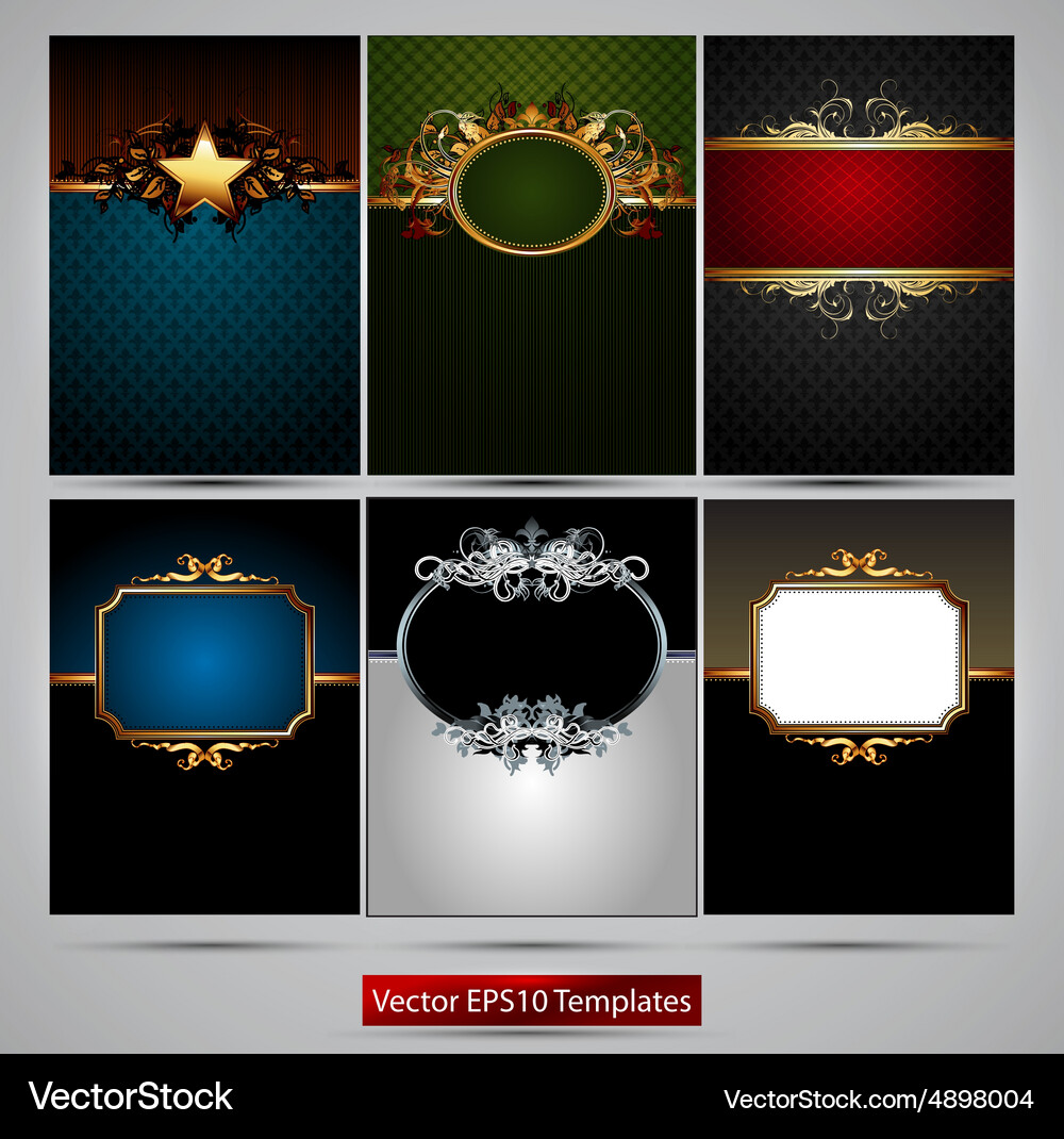 Ornate frames Royalty Free Vector Image - VectorStock