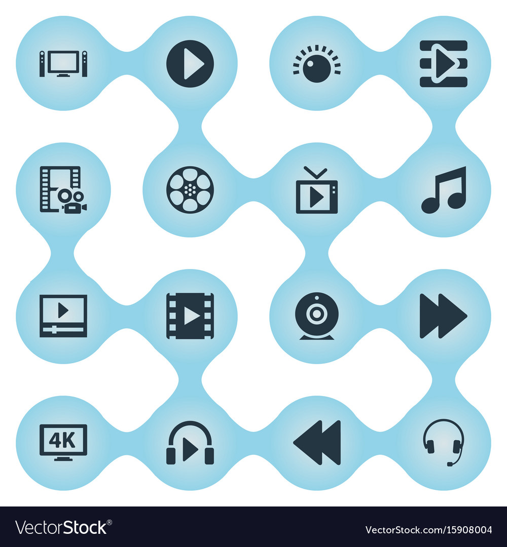 Set of simple icons element
