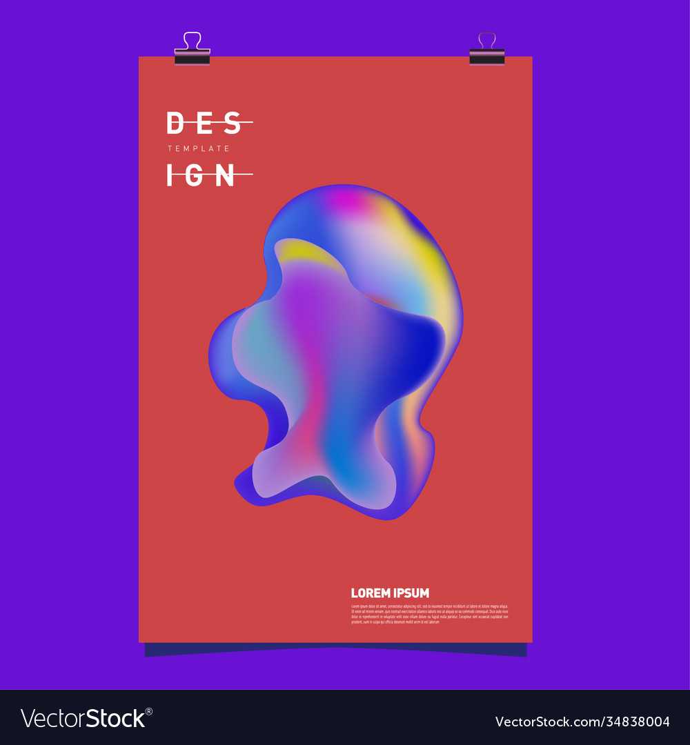 Simple abstract colorful fluid background