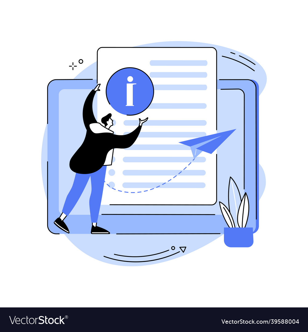 User guide abstract concept vector image User guide abstract concept