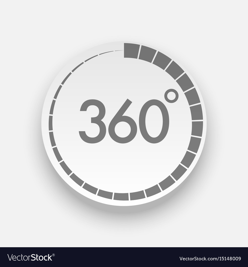 360 Degree Button - Realistic
