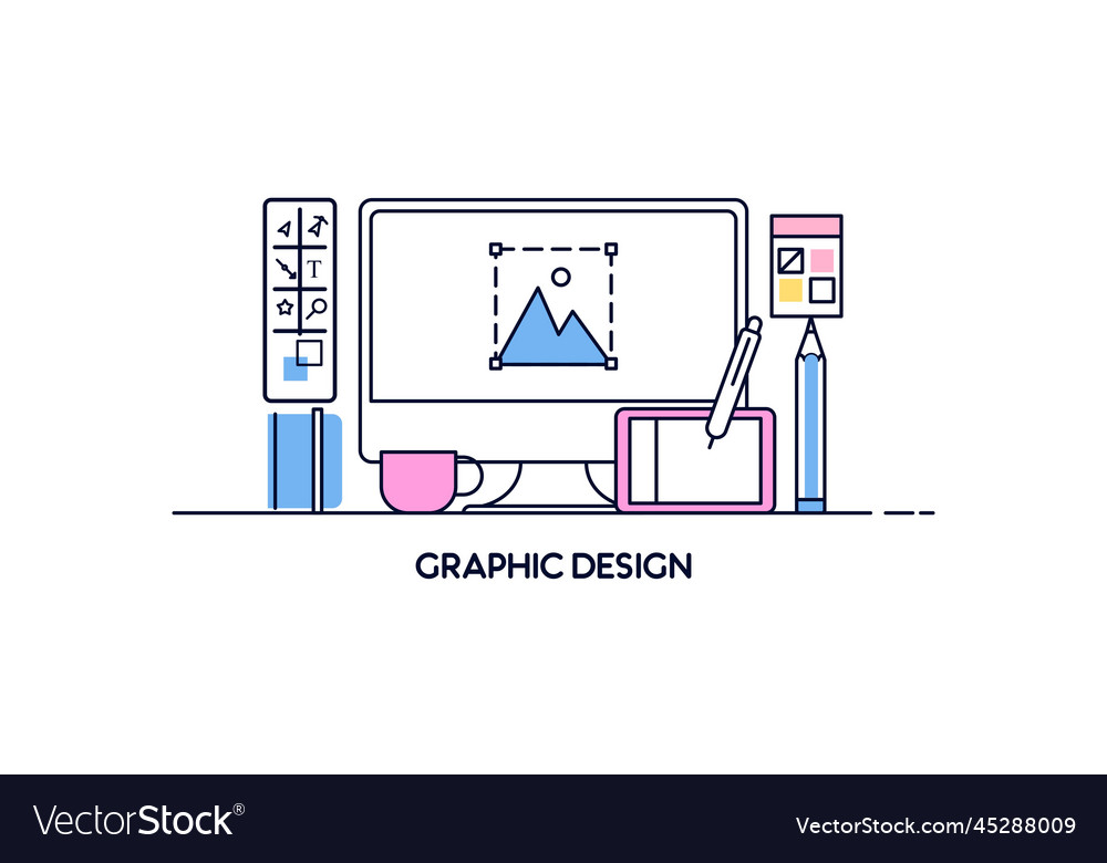 Abstract linear of graphic design web