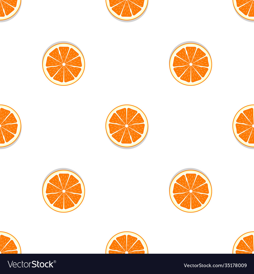 Abstract orange seamless pattern background vector image Abstract orange seamless pattern background
