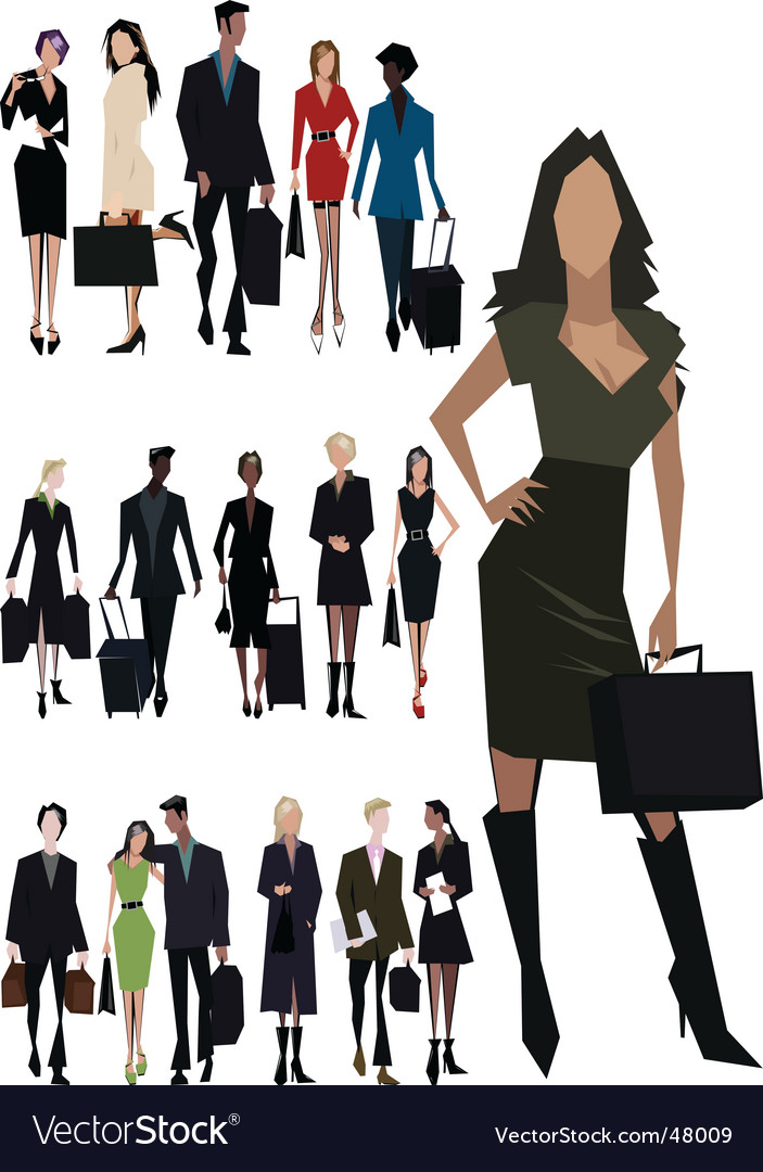 Business People Silhouettes