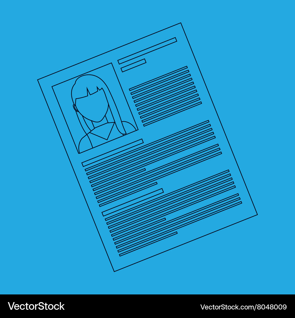 Curriculum vitae design Royalty Free Vector Image