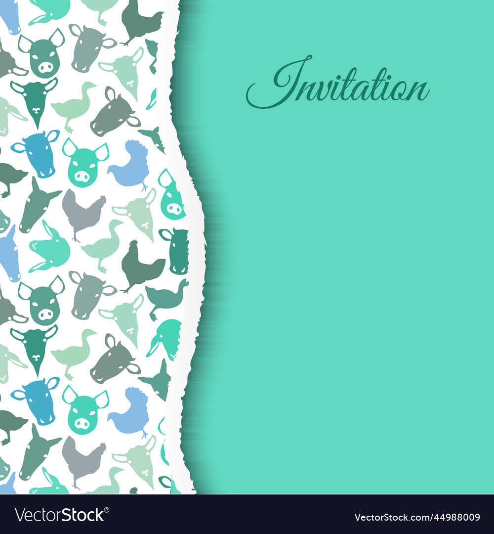 farm-animal-birthday-invitation-background-vector-image