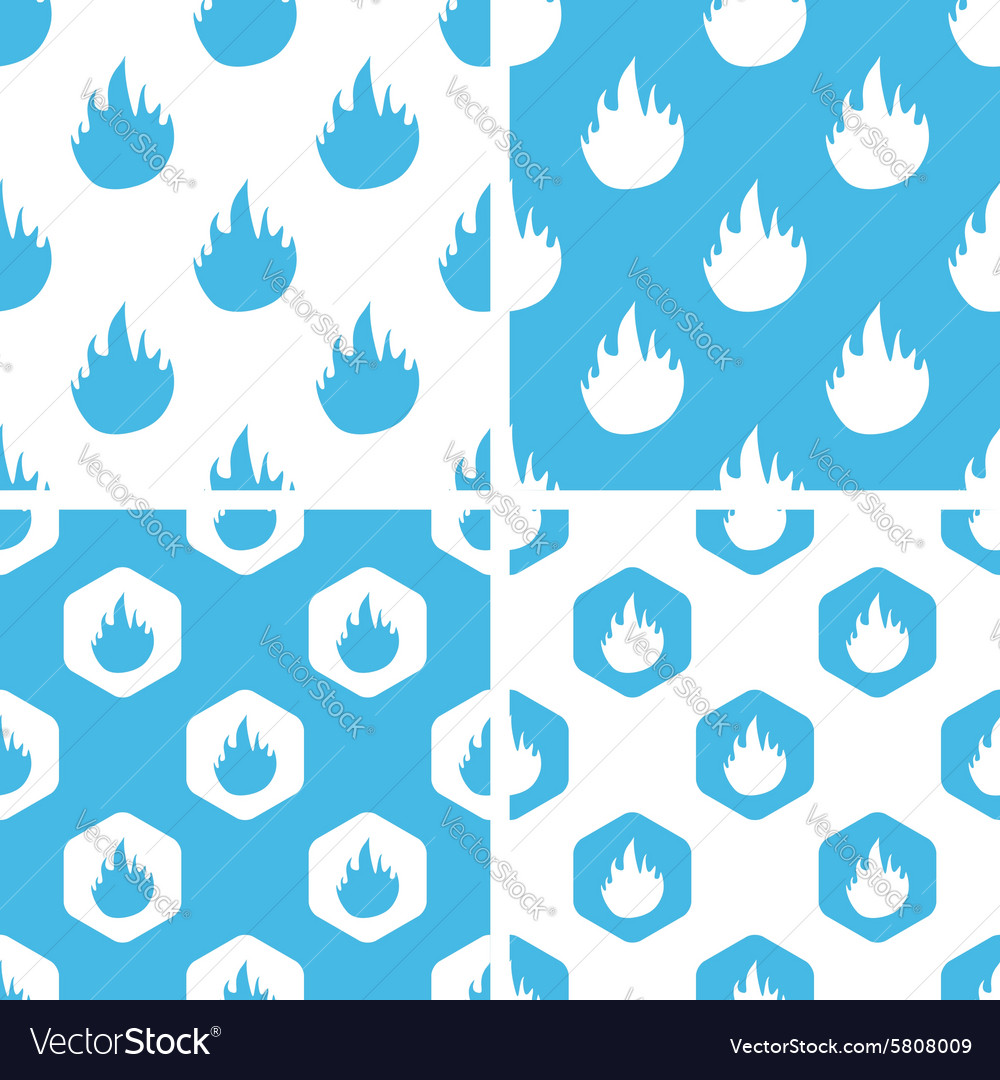 Flame patterns set Royalty Free Vector Image - VectorStock