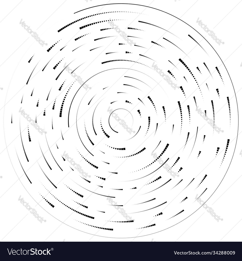 Radial radiating lines abstract burst element