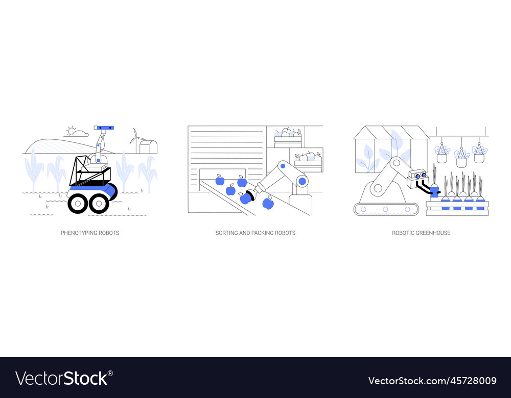 Robotics in agriculture abstract concept