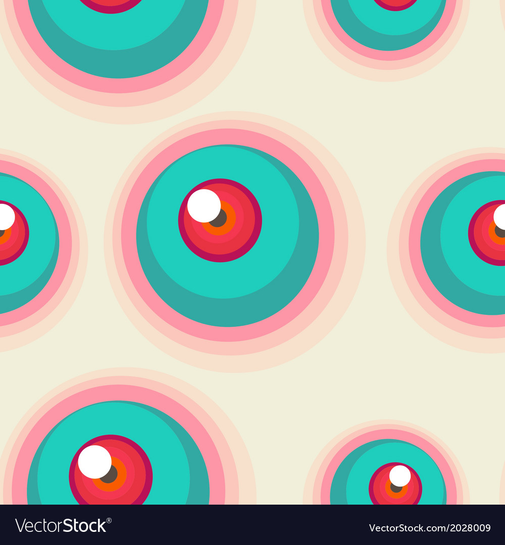 Seamless pattern with eyes