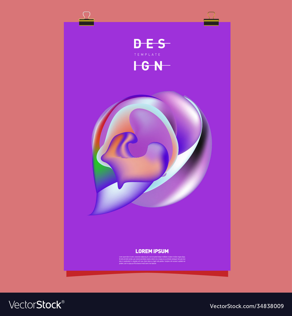 Simple abstract colorful fluid background