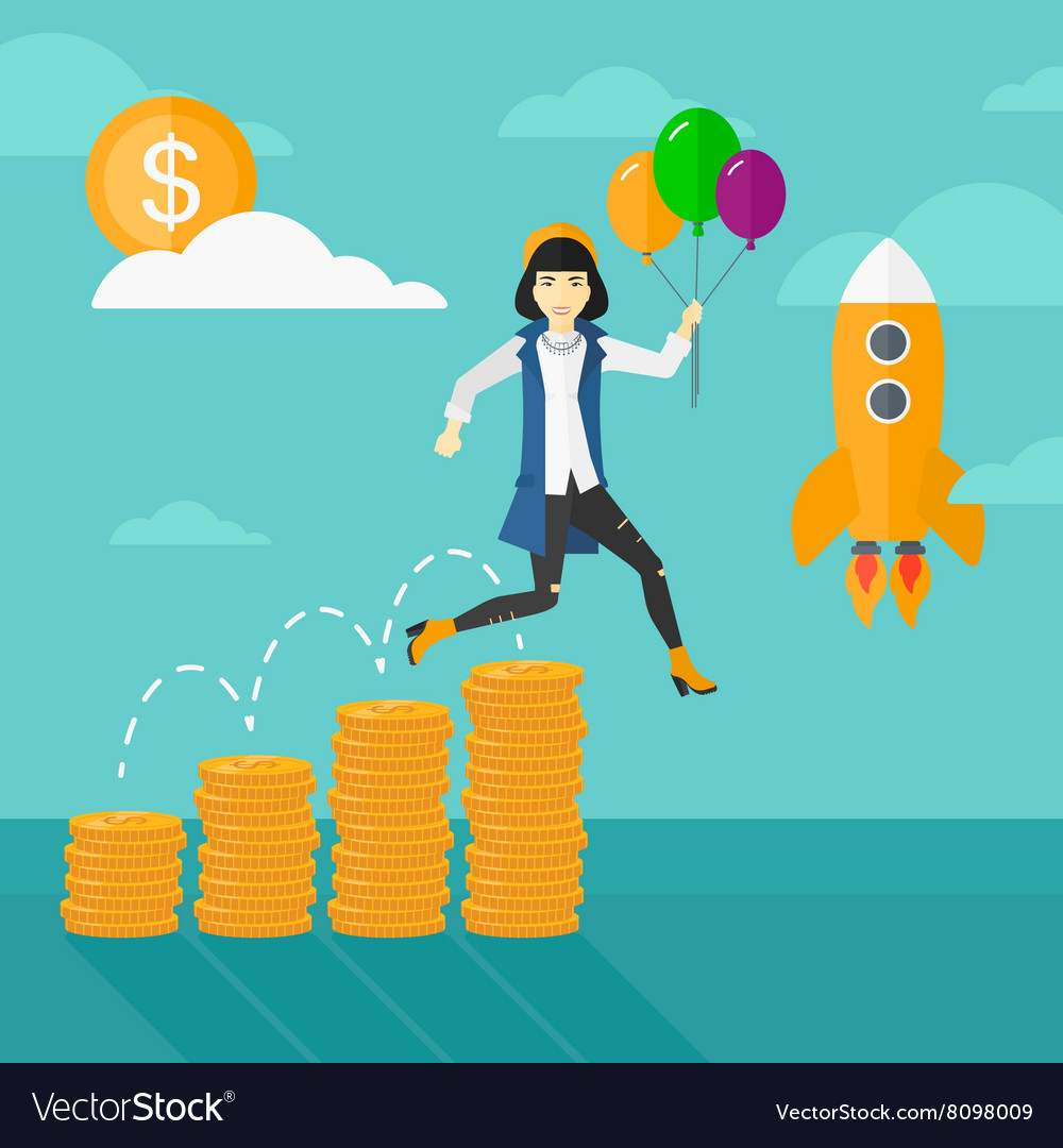 Successful business start up Royalty Free Vector Image