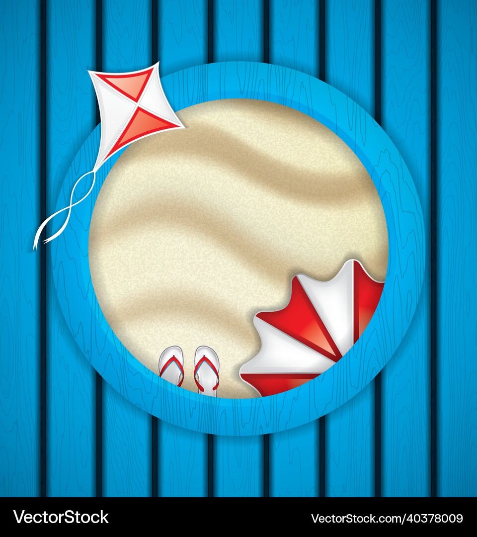 Summer frame Royalty Free Vector Image - VectorStock