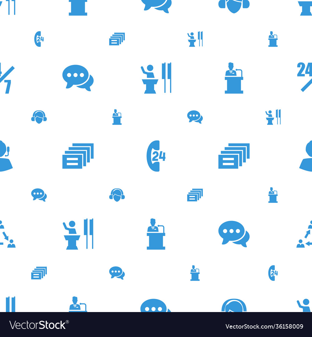 Talk icons pattern seamless white background