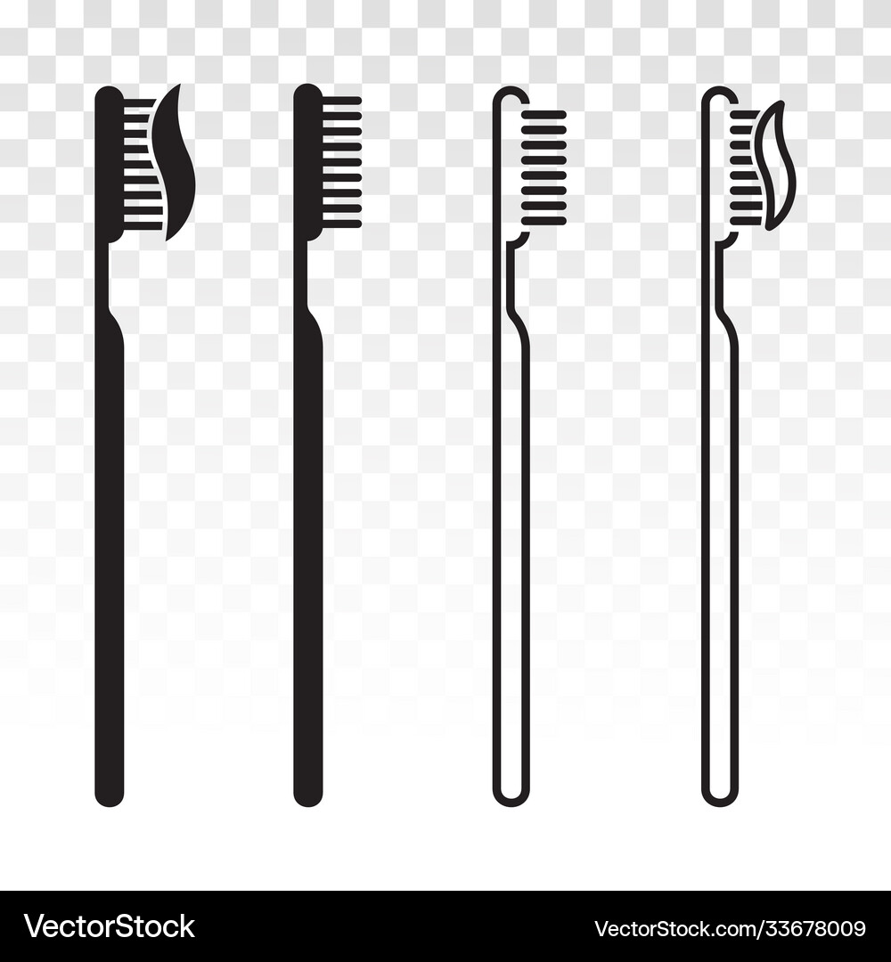 Toothbrush tooth brush with toothpaste flat Vector Image