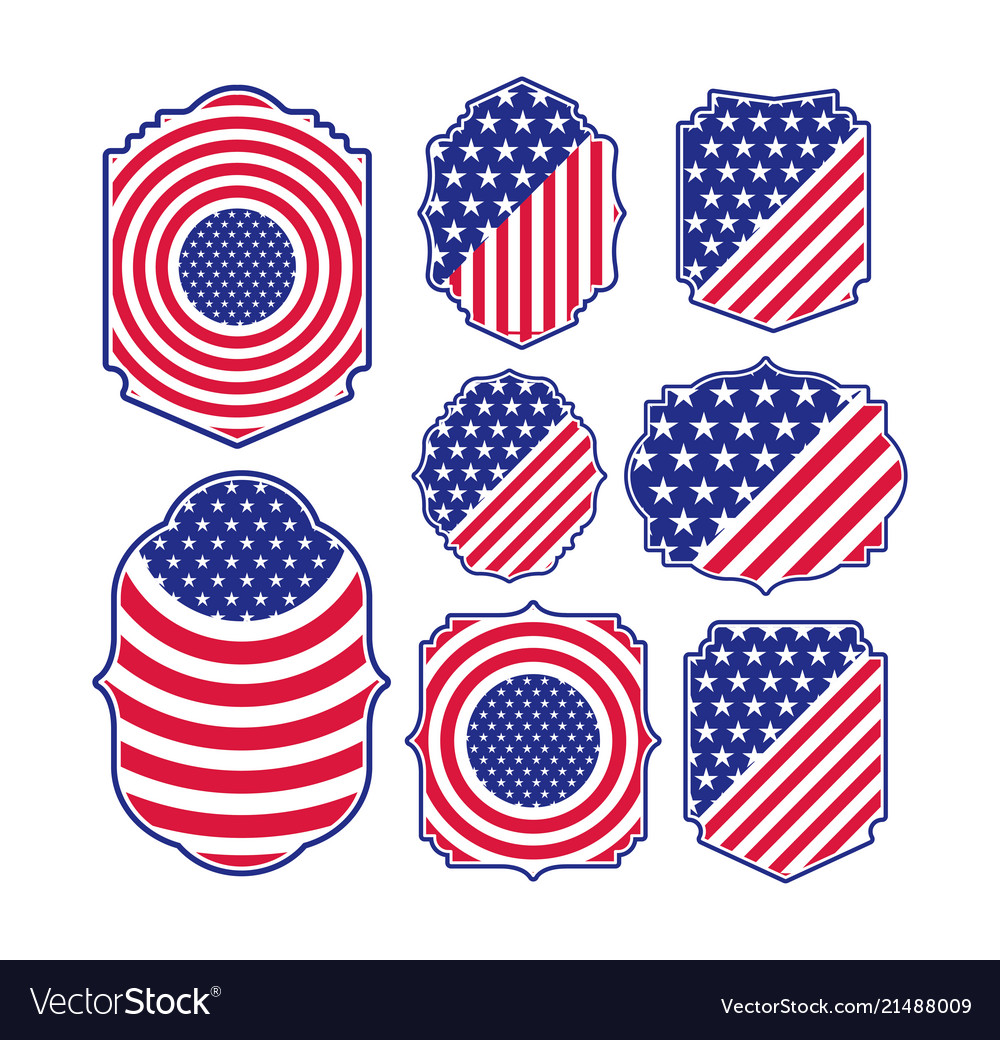 United states of america flags