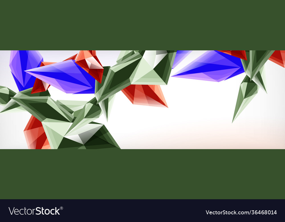 3d triangles and pyramids abstract