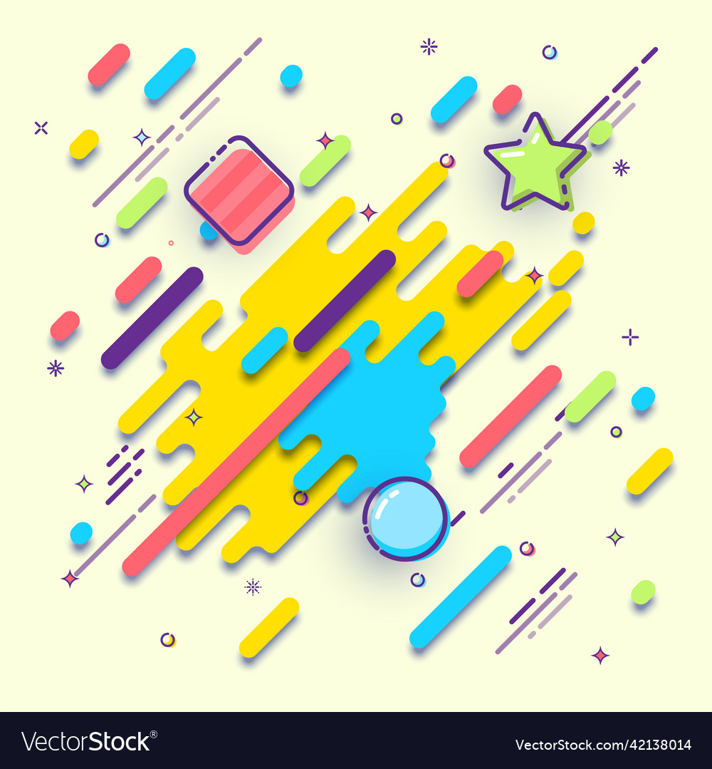 Abstract geometric background with flat design vector image Abstract geometric background with flat design