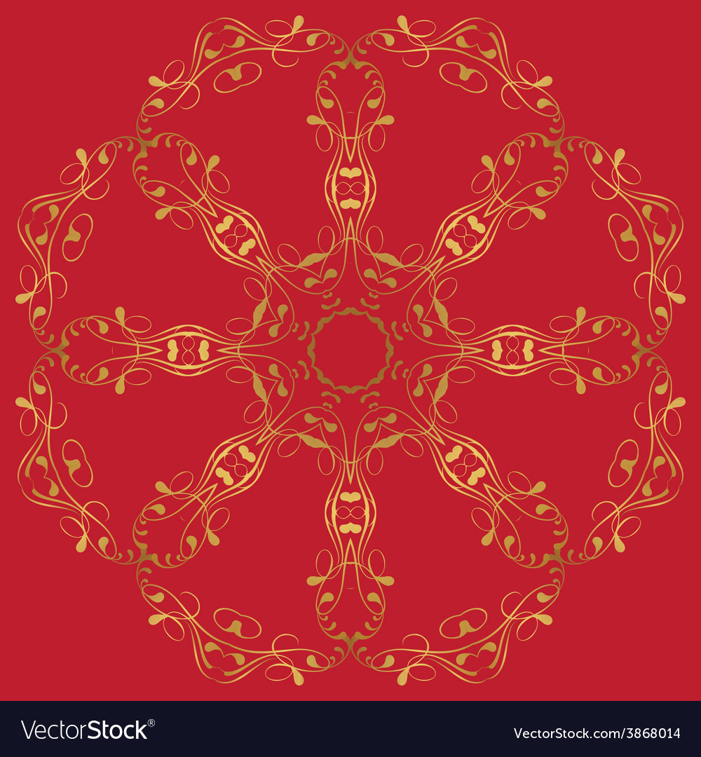Circular abstract pattern in arabic style