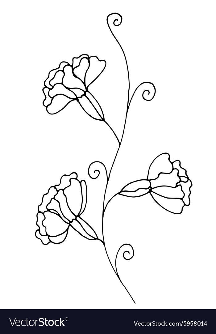 Contour flower