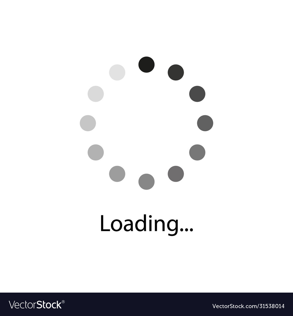 Loading indicators icon set vector image Loading indicators icon set