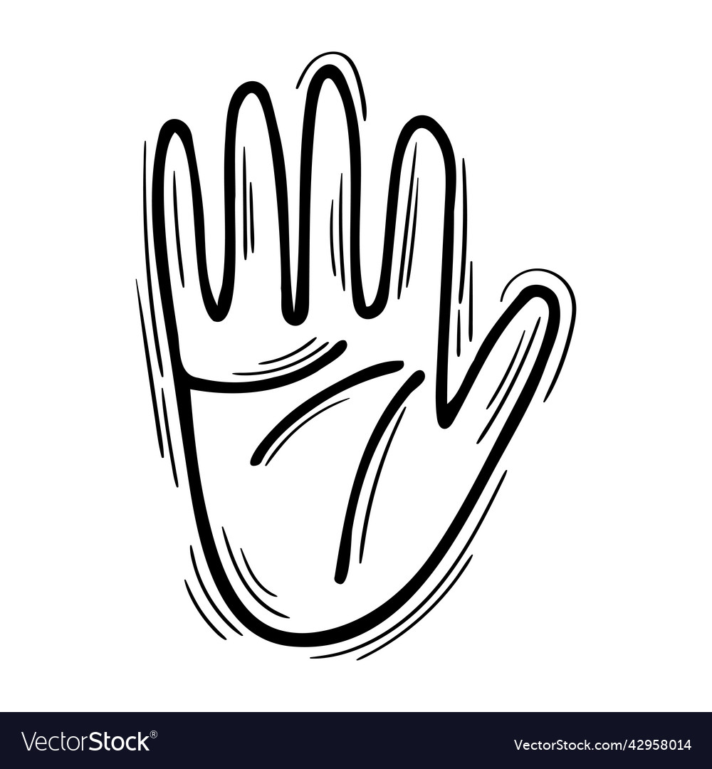 Magische Hand mystische Element Astrologie vector image Magische Hand mystische Element Astrologie