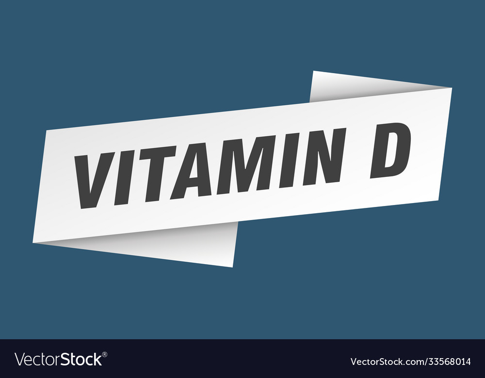 Vitamin d Banner-Schablonenband-Labelzeichen