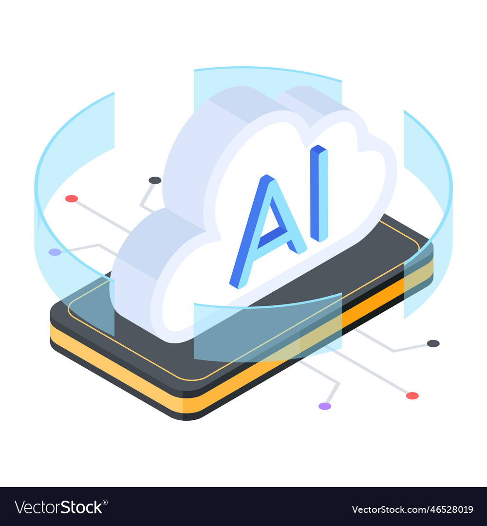AI Cloud Computing Icon