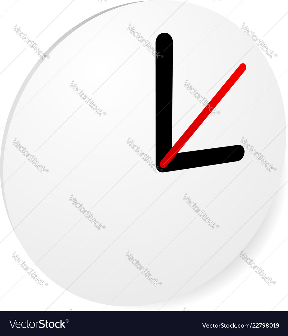 Clock graphics icon editable