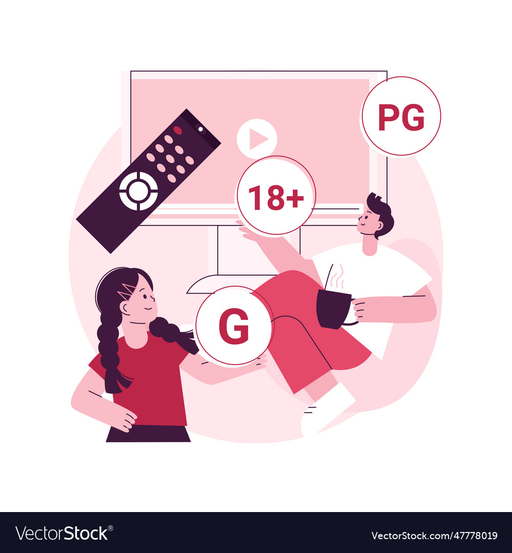 Content rating abstract concept