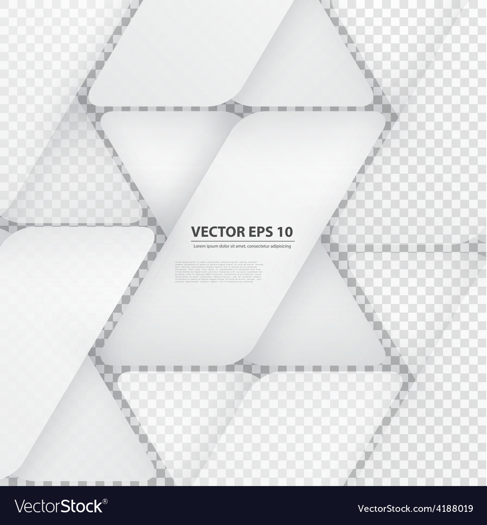 Design with triangles on the grey
