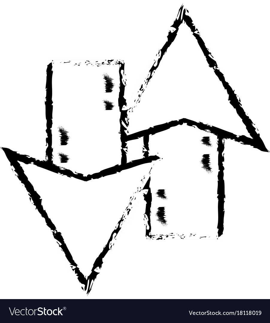 Figure arrows loading in process icon