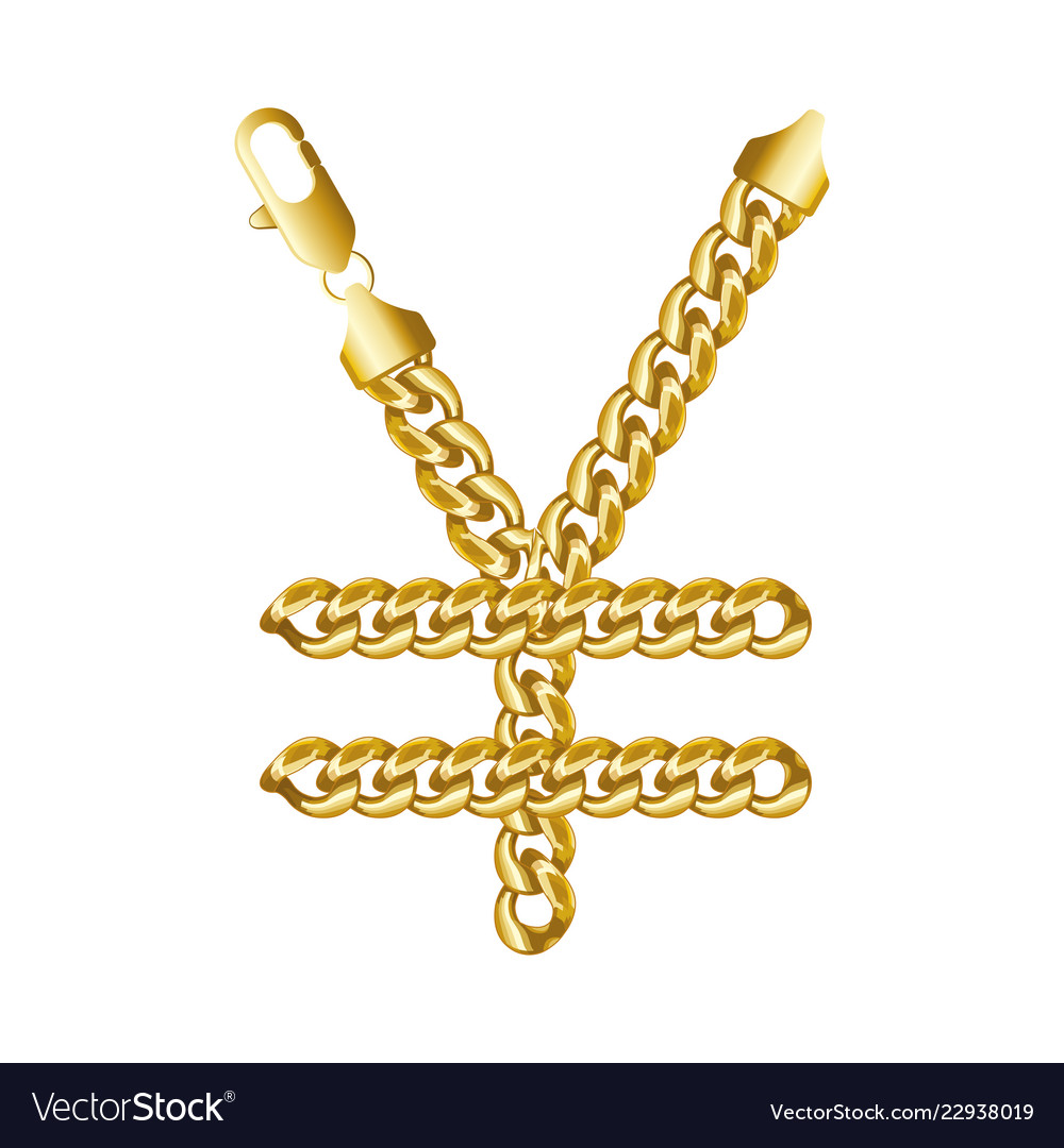 Gold Yen und Yuan Geldzeichen