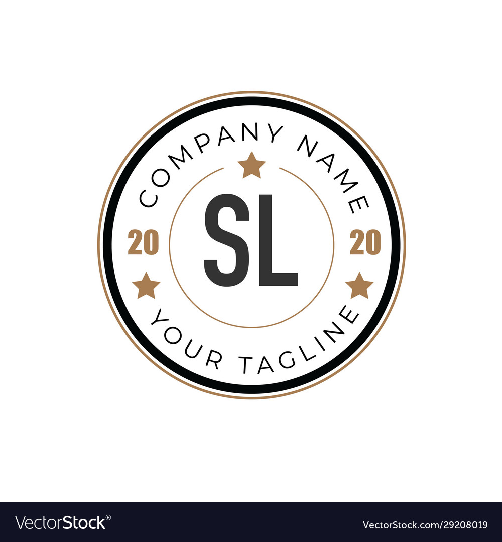 Initial letter sl elegance logo design template