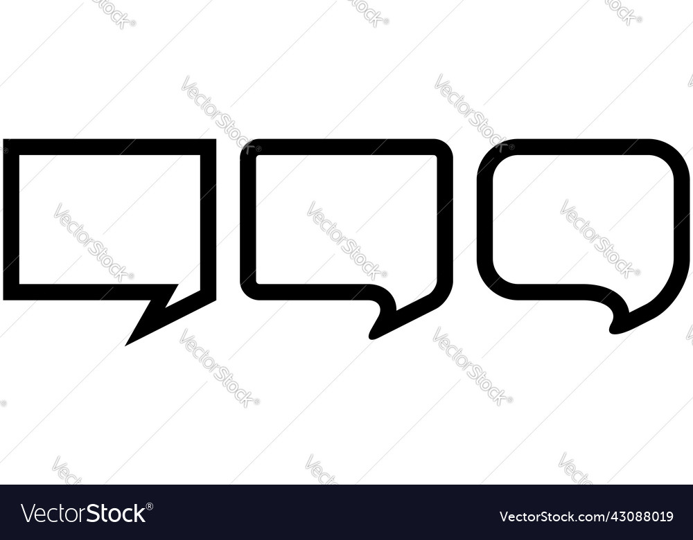 Speech talk bubble suitable for communication vector image Speech talk bubble suitable for communication