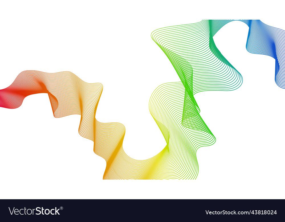 Abstract backdrop with wave gradient lines vector image Abstract backdrop with wave gradient lines