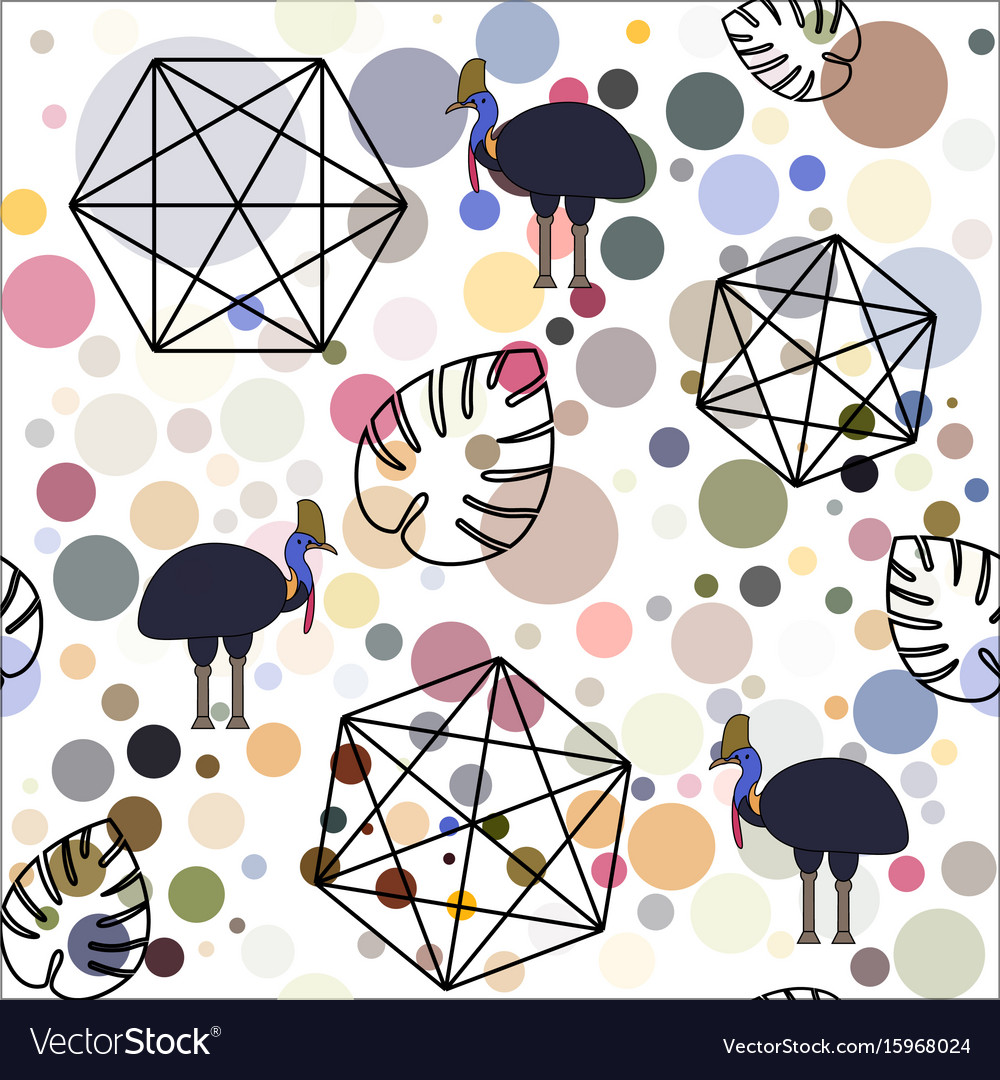 Abstract background made of circles with birds