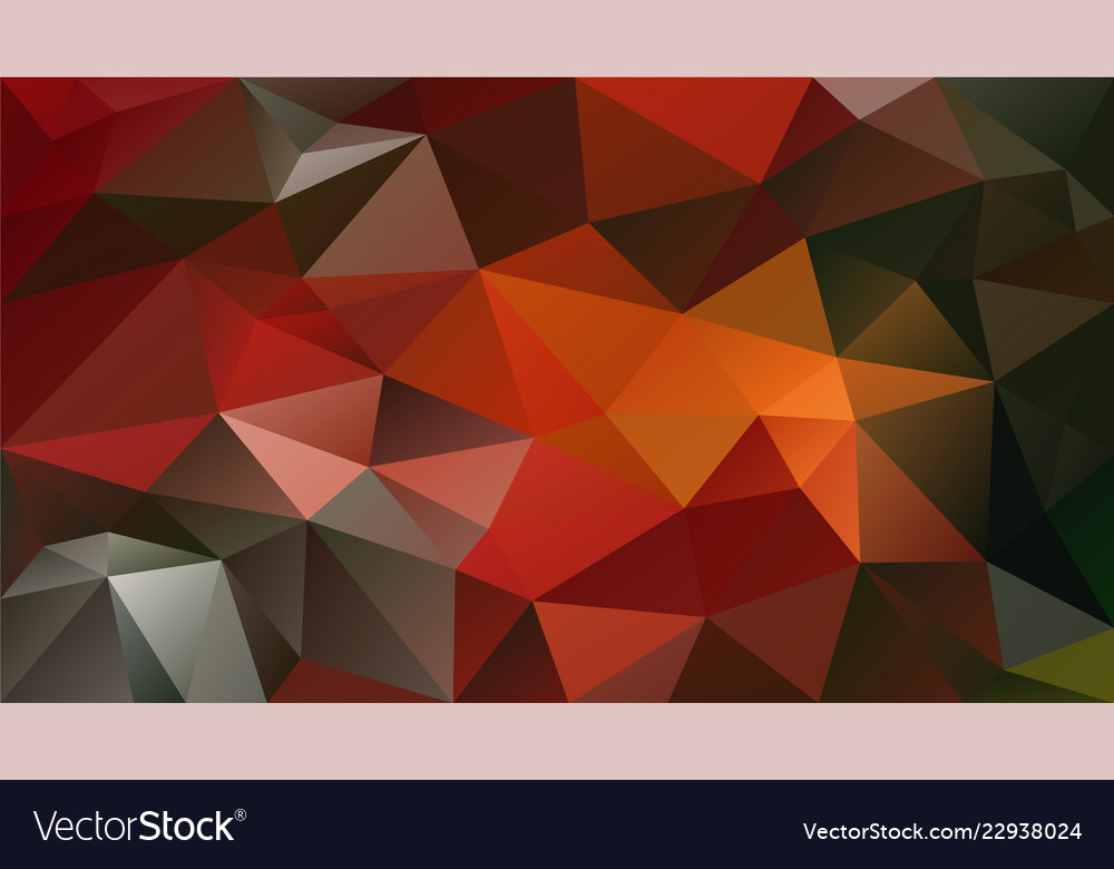 Abstract irregular polygonal background red green