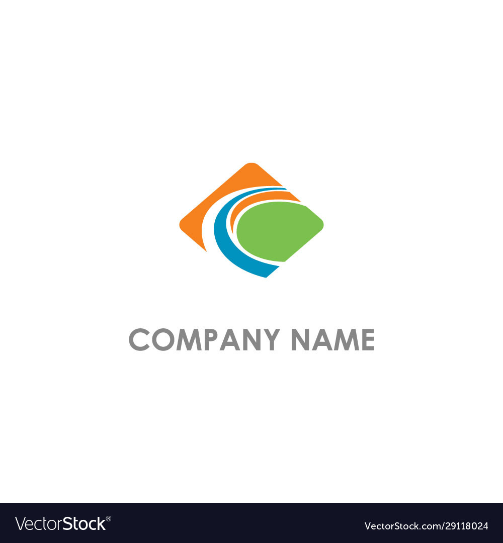 Abstract loop square logo Vector Image Abstract loop square logo