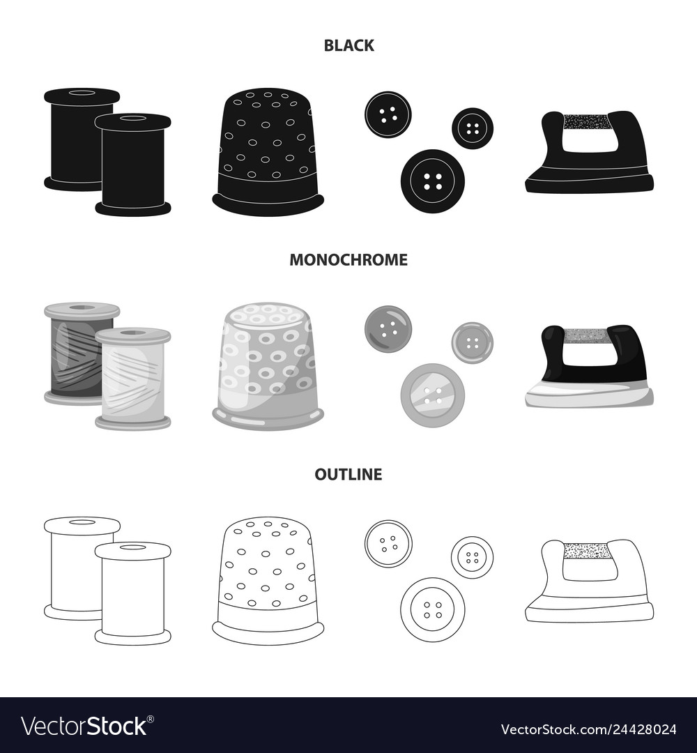 Isolated object of craft and handcraft symbol set vector image Isolated object of craft and handcraft symbol set