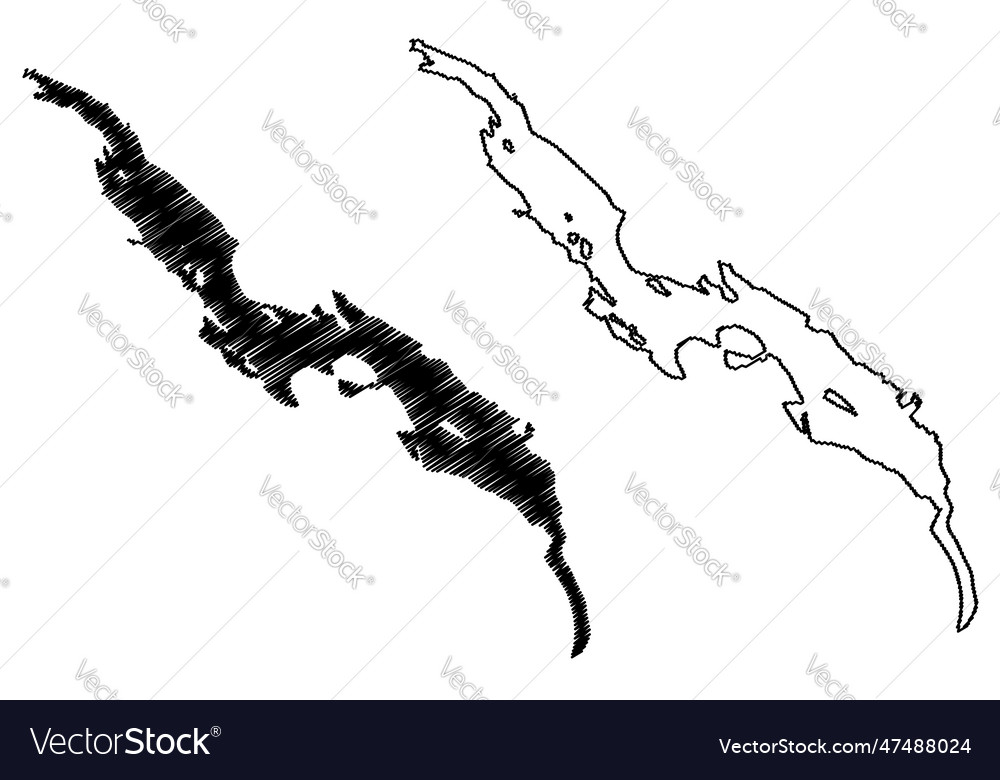 Lake stora lulevatten kingdom of sweden map